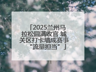 2025兰州马拉松圆满收官 城关区打卡墙成赛事“流量担当”