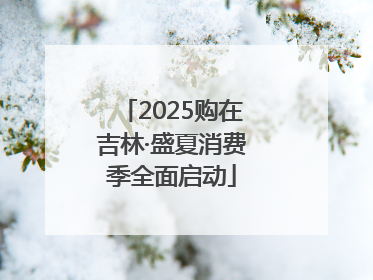 2025购在吉林·盛夏消费季全面启动