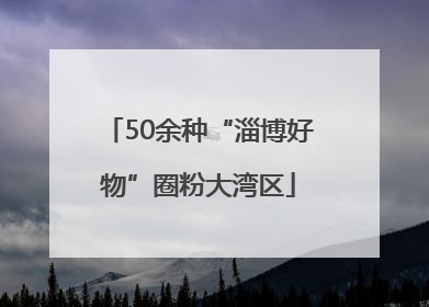 50余种“淄博好物”圈粉大湾区