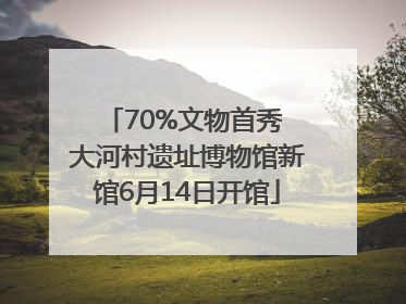 70%文物首秀 大河村遗址博物馆新馆6月14日开馆