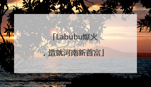 Labubu爆火，造就河南新首富